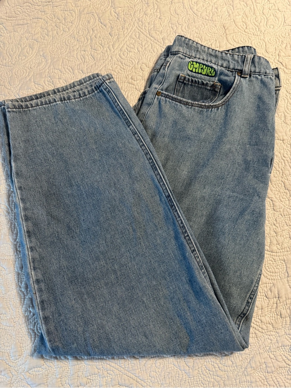 Empyre Tori Light Wash Baggy Skate Jeans Size 11 Y2K 90s Loose Fit